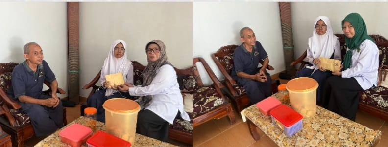 Tunjukkan Kepedulian, Wakamad Kesiswaan dan Wali Kelas Takziah ke Rumah Siswa yang Berduka